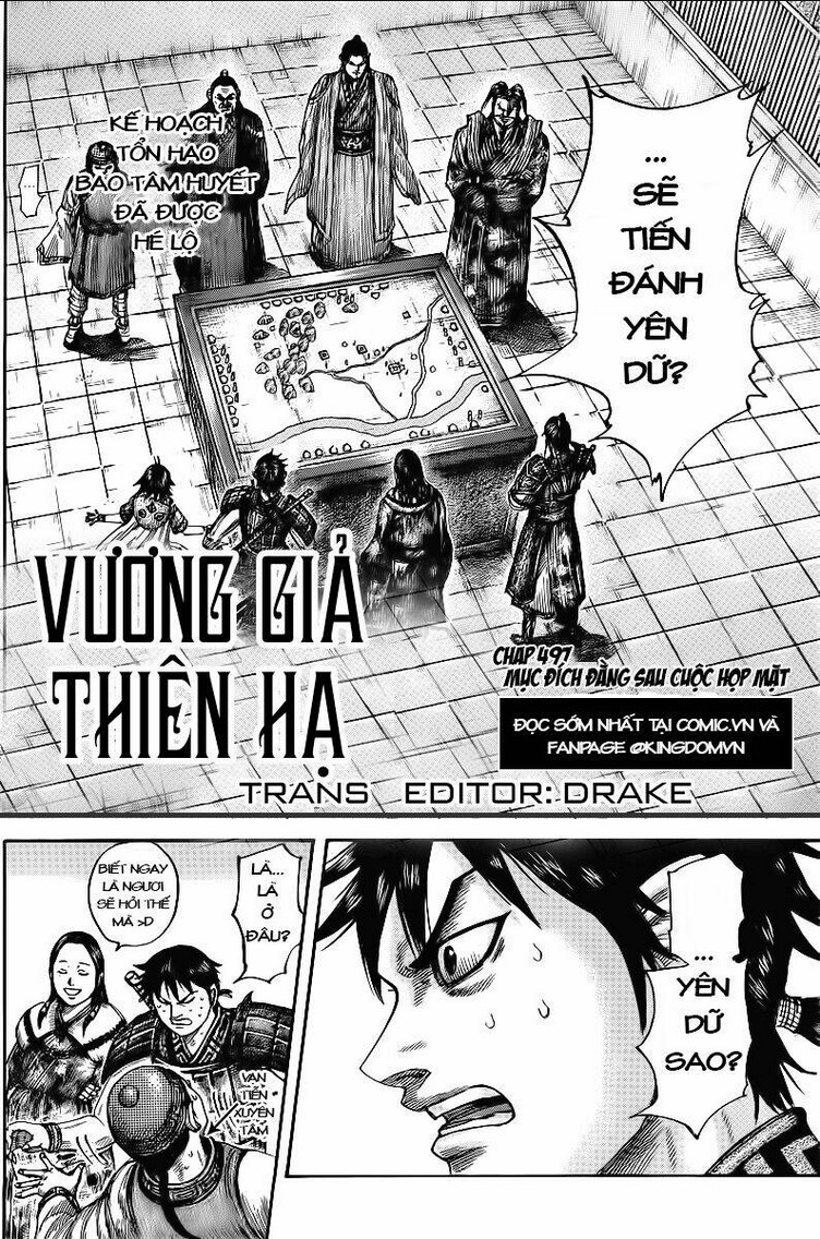 kingdom - vương giả thiên hạ chapter 497: - mục đích đằng sau cuộc gặp mặt - Next chapter 498: - sức ép của đại binh đoàn